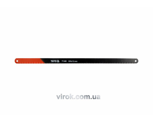 Полотно по металлу YATO: 24 с/1", L=300 мм, h=12 мм, Уп. 5 Шт. [10/200]