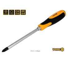 Викрутка хрестова ударна з 6-гранним стержнем VOREL : PH3 х 150 мм, HRC 38-46, Cr-V [12/72] DW