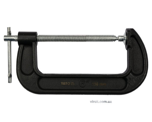 Струбцина з гвинтовим затиском "G" подібна YATO; l= 150 мм (6") [12]
