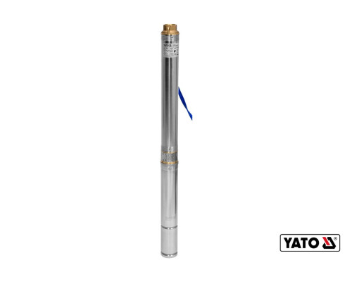 Насос для води глибинний YATO: 370 Вт, 5400 л/год, макс.висота- 35 м, макс.глибина- 80 м, кабель-20м