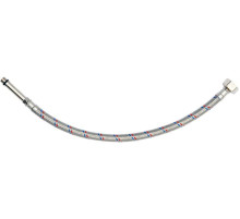 Шланг водопроводный с оплеткой из нерж стали FALA l= 400мм Ø= 8/12, соедин F-1/2" х M-M10x1- 50мм 1МПа