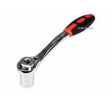 Ключ торцевий з універсальною головкою YATO: М8-19, HRC40, 72T, Cr-V з прогумов. ергоном. ручкою [5]