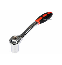 Ключ торцевий з універсальною головкою YATO: М8-19, HRC40, 72T, Cr-V з прогумов. ергоном. ручкою [5]