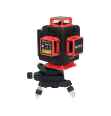 Рівень лазерний на 4-площини зелен пром YATO діап.- 30 м, живл.- 2 Li-Ion акумул 3.7 V, міні-штатив