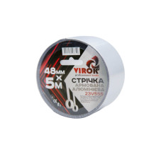 Лента армированная алюминиевая клейка VIROK 48мм х 5м. х 150 мкм. [66]