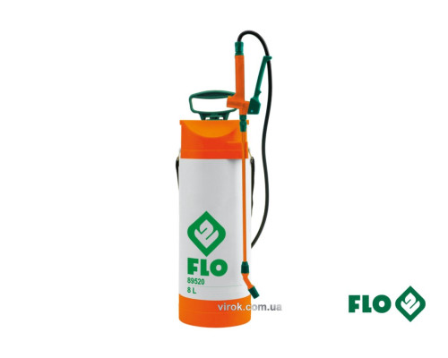 Опрыскиватель ранцевой FLO 0,2 MPa с манометром, шлангом и удлинением. Бачок-8 л [6]