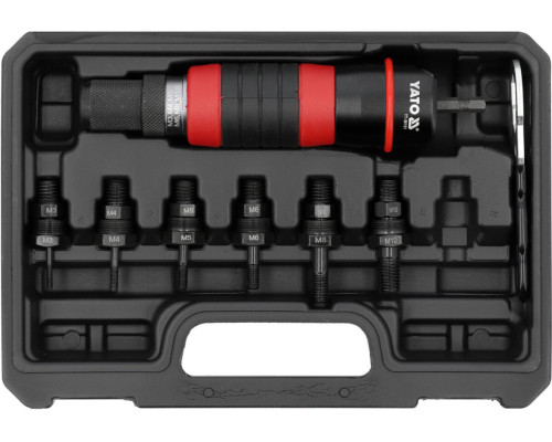 Адаптер-заклепочник до шурупокрута YATO з 6-гран шпинделем 1/4" для нітогайок М3- М10 [10]