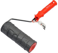 Декоративный валик YATO : Ø= 60 мм l= 180 мм. для узоров в штукатурке, полиуретановый [25]