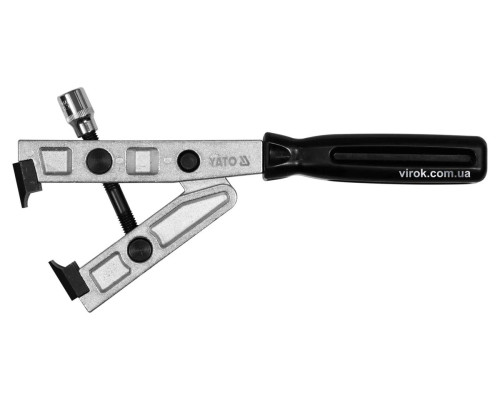 Щипці для затягування стрічкових металевих хомутів YATO : 3/8", L= 270 мм, діапазон- 0-40 мм [5/20]