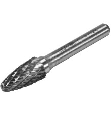 Фреза конусна округлена з карбіду вольфрама YATO, Ø= 10 мм, l= 58/18 мм, з шпинделем Ø= 6 мм [40/80]