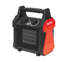 Нагреватель YATO с PTC-элем эл-сетей - 230В, 3кВт, обогрев 30 м² реж - 7/2000/3000 Вт