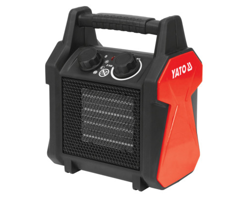 Нагрівач YATO з PTC-елем ел-мереж- 230В, 3кВт, обігрів 30 м² реж- 7/2000/3000 Вт