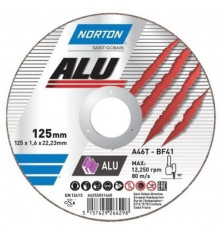 Диск відрізний по алюмінію  "NORTON-Alu" A46N; Ø= 230/22,2 мм, t= 1,9 мм