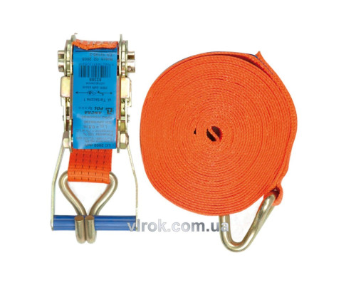 Пас для крепления багажа с трещаткой VOREL, 4т, 1600 daN, 50мм x 4м [8]
