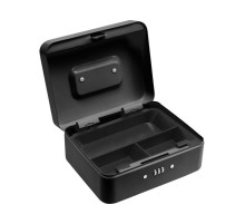 Ящик для денег с цифровым замком VOREL черный, 200х 160х 90 мм [10]