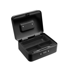 Скринька для грошей з цифровим замком VOREL чорна, 200х 160х 90 мм [10]