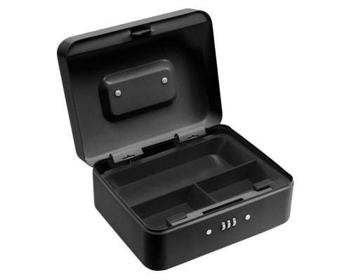 Скринька для грошей з цифровим замком VOREL чорна, 200х 160х 90 мм [10]