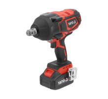 Гайковерт ударный аккумуляторный YATO: 18 В, 4А, квадрат 3/4", 2000 Нм + переходник 3/4" в 1/2" [2]