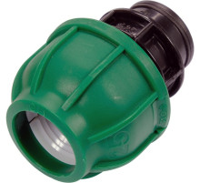 Муфта до водяних пластикових труб з внутр. різьбою 25 мм- 1/2" FLO поліпропіленова, для тиску 1 MPa