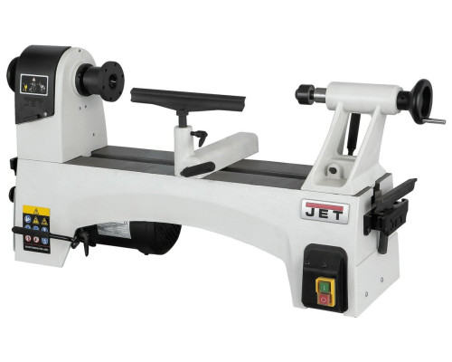 Токарний верстат по дереву JET JWL-1221 : 230В, 0,73(0,56)кВт. Ø=318/240 мм. конус MK2. 6 шв.