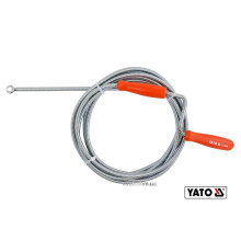 Трос для очищення каналізаційних труб YATO : Ø= 6 мм, l= 3 м [20/40]