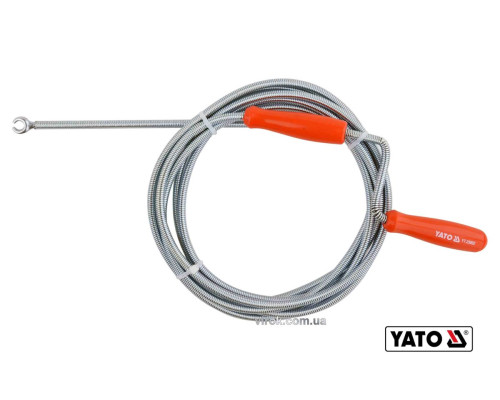 Трос для очищення каналізаційних труб YATO : Ø= 6 мм, l= 3 м [20/40]