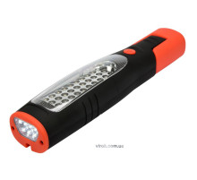 Ліхтар переносний діодний 2-режим. 30 + 7 YATO; живлення від Li-Ion акумулят. 3,7 V, 2 Ах год [12]