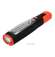 Ліхтар переносний діодний 2-режим. 30 + 7 YATO; живлення від Li-Ion акумулят. 3,7 V, 2 Ах год [12]