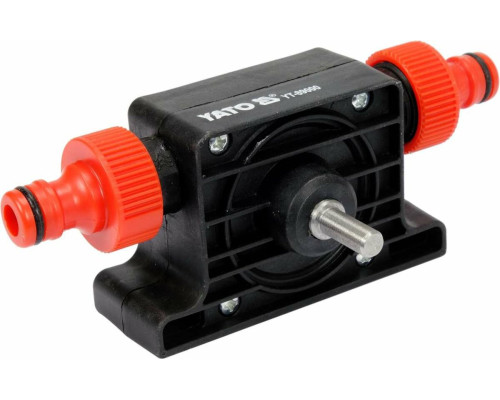 Насос для води з приводом від дриля YATO тримач 8 мм, продукт.- 2.4 м³/год, висота подачі 3 м [6/60]