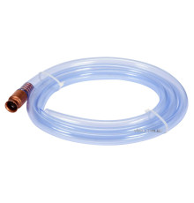 Шланг для зливу рідин самовсмоктуючий, зі зворотним клапаном VOREL : Ø=13 мм, L= 180 см, PVC [6/24]