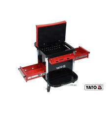 Табурет на колесах YATO з 2 шуфлядами, 530 x 470 x 360 мм, 150 кг [1]