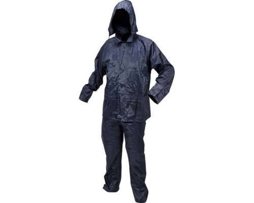 Костюм з капюшоном водонепроникний VOREL, розм.L гранатовий колір, з вентиляційними отворами PVC[16]