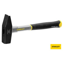 Молоток слюсарний STANLEY "Fiberglass" DIN, зі скловолоконною прогумованою ручкою, m=800 г DW