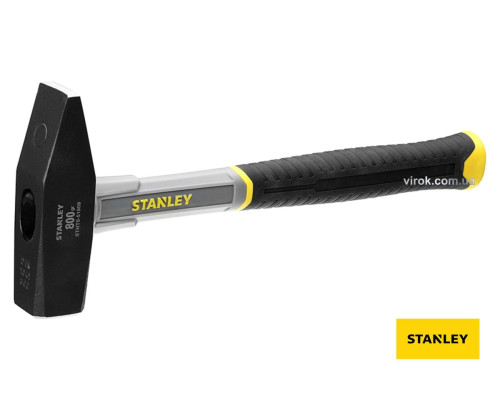 Молоток слюсарний STANLEY "Fiberglass" DIN, зі скловолоконною прогумованою ручкою, m=800 г DW