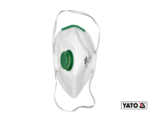 Респіратор протиаерозольний з клапаном YATO : FFP2 NR, 3 шт [50]
