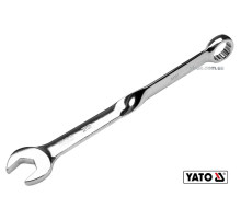 Ключ рожково-накидный, витый 90° YATO : М= 22 x 305 мм, Cr-V(DW)