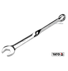 Ключ ріжково-накидний, кручений 90° YATO : М= 22 x 305 мм, Cr-V(DW)