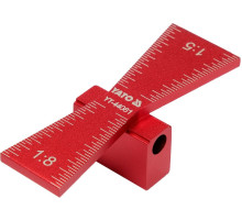 Шаблон разметочный YATO контур "ласточковый хвост" со шкалой, 64х23х18 мм [50]