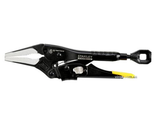 Кліщі затискні STANLEY FATMAX з фіксатором і подовженими губками, l=150 мм DW