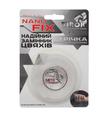 Стрічка 2-стороння силіконова VIROK Nano Fix: 19 мм х 1 м [30]