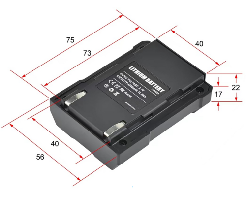Акумулятор до YT-30419 YATO Li-Ion 3.7 V, ємність- 4 АГод [100]