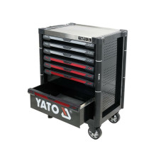 Шафа-візок для інструментів YATO з 7 шуфлядами, 977x 725x 480 мм, 2 ключі, 4 колеса з гальмами