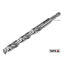 Свердло по металу YATO: HSS6542, Ø=10мм, HEX-1/4", l=133/87мм,для нержав.,конструкт.,легов.сталі(DW)