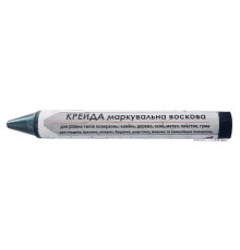 Крейда маркувальна VIROK : чорна, 13x120 мм. воскова для різних поверхонь. УП 12 шт.