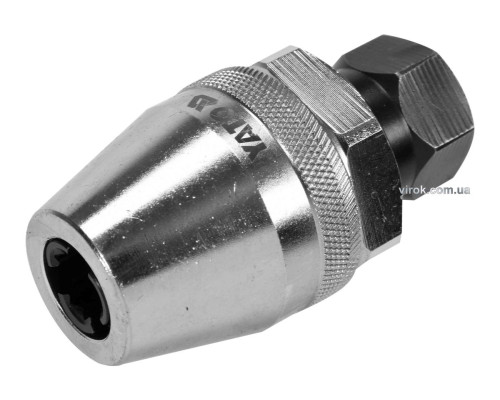 Шпилькокрут ударный цанговый YATO : 1/2" или ключа М24, и шпилек Ø= 6 -11 мм, Cr-Mo [6/36]