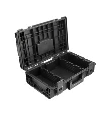 Ящик для інструментів модульний 19V S1 YATO 2 перегородки, 584x385x165 мм, пластиковий [1]