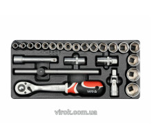 Вклад до інструментальної шафи YATO, набір насадок з квадр. 1/2" і аксесуари [4]