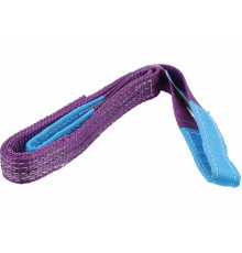 Строп пасовий з поліестеру VOREL 2 петлі по 20 см, заг. l=1 м, шир.30 мм, макс. навантаж- 1 т [100]