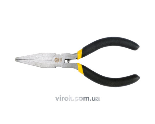 Щипці - плоскогубці міні VOREL : гнуті, L= 120 мм, з ізольованими ручками [12/120]