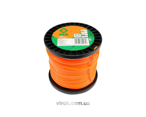 Жилка для тримера квадрат із серцевиною на котушці FLO 2,4 мм х 90 м [10]